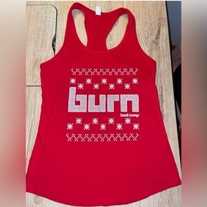 Burn Boot Camp Red Tank - size S